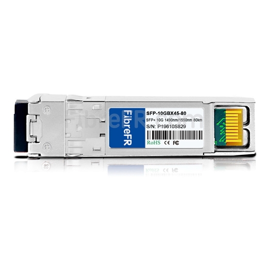 Image de Juniper Networks EX-SFP-10GE-BX45-80 Compatible Module SFP+ 10GBASE-BX 1490nm-TX/1550nm-RX 80km DOM