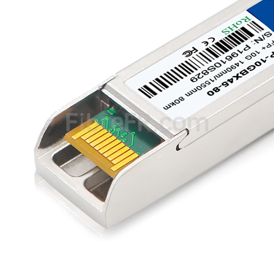 Image de Juniper Networks EX-SFP-10GE-BX45-80 Compatible Module SFP+ 10GBASE-BX 1490nm-TX/1550nm-RX 80km DOM