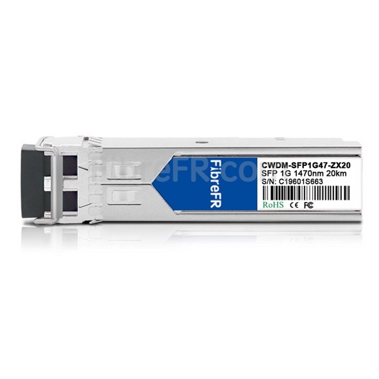 Image de Extreme Networks CWDM-SFP-1470-20 Compatible Module SFP (Mini-GBIC) 1000BASE-CWDM 1470nm 20km DOM