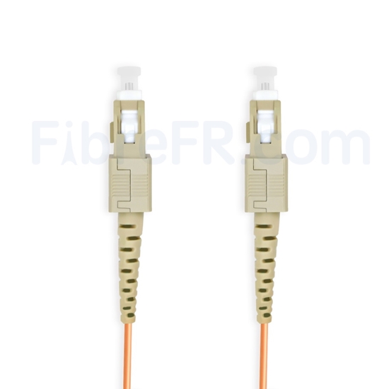 Cable fibre optique multimode SC/UPC-SC/UPC MMOM2 50/125 Duplex 3m