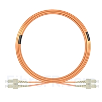 15m SC UPC vers SC UPC Duplex 3,0mm PVC (OFNR) OM2 Jarretière Optique Multimode