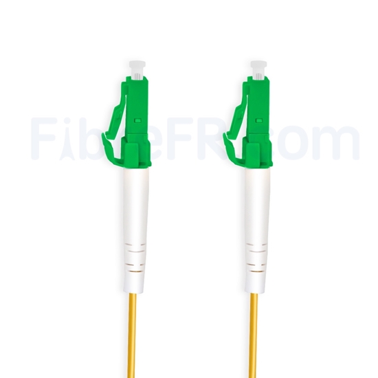 Image de 1m LC APC vers LC APC Duplex OS2 PVC (OFNR) 2,0mm Jarretière Optique Monomode