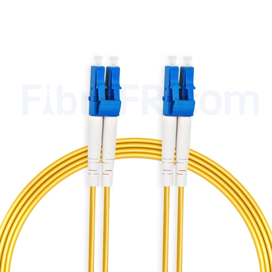 Image de 10m LC UPC vers LC UPC Duplex 2,0mm LSZH OS2 Jarretière Optique Monomode