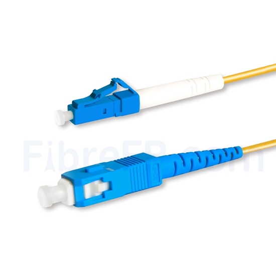 Image de 3m LC UPC vers SC UPC Simplex 2,0mm PVC (OFNR) OS2 Jarretière Optique Monomode