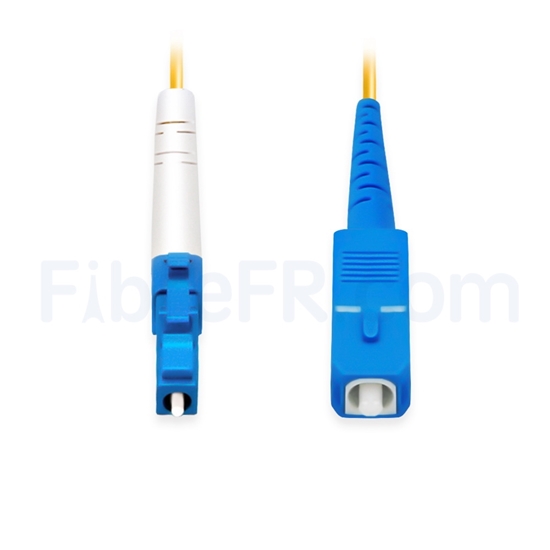 Image de 3m LC UPC vers SC UPC Simplex 2,0mm PVC (OFNR) OS2 Jarretière Optique Monomode