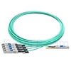 Image de 15m Arista Networks AOC-Q-4S-100G-15M Compatible Câble Optique Actif Breakout QSFP28 100G vers 4 x SFP28