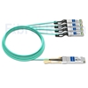 Image de 20m Arista Networks AOC-Q-4S-100G-20M Compatible Câble Optique Actif Breakout QSFP28 100G vers 4 x SFP28