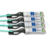 Image de 1m Brocade 100G-Q28-S28-AOC-0101 Compatible Câble Optique Actif Breakout QSFP28 100G vers 4 x SFP28