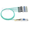 Image de 7m Cisco QSFP-4SFP25G-AOC7M Compatible Câble Optique Actif Breakout QSFP28 100G vers 4 x SFP28