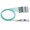 Image de 10m Cisco QSFP-4SFP25G-AOC10M Compatible Câble Optique Actif Breakout QSFP28 100G vers 4 x SFP28