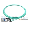 Image de 7m Extreme Networks 10442 Compatible Câble Optique Actif Breakout QSFP28 100G vers 4 x SFP28