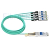 Image de 30m Extreme Networks Compatible Câble Optique Actif Breakout QSFP28 100G vers 4 x SFP28