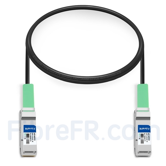 Image de 1m Générique Compatible Câble à Attache Directe en Cuivre Passif 40G QSFP+