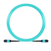 10m MPO Femelle 12 Fibres OM3 50/125 Câble Trunk Multimode, Type A, Élite, LSZH, Aqua