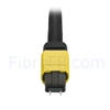 Image de 7m MTP Câble Trunk Mâle 12 Fibres OS2 9/125 Monomode, Type A, Élite, LSZH, Jaune