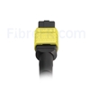 Image de 15m MTP-MTP Patch Cable Femelle 12 Fibres OS2 9/125 Monomode, Type B, Élite, LSZH, Jaune