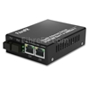 Image de 2x10/100/1000Base-T RJ45 ~ 1x1000Base-X SFP Rainure SC non géré Gigabit Ethernet Media Converter, Simplex, 1310nm/1550nm, 20km