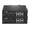 4x10/100Base-T RJ45 vers 1x100Base-X SFP Rainure SC Non géré Gigabit Ethernet Media Converter, Simplex, 1310nm/1550nm, 20km, Industrial