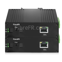 Image de 1x10/100/1000Base-T RJ45 vers 1xConvertisseur de média Ethernet Gigabit non géré SFP 1000Base-X, Simplex, 1310nm/1550nm, 20km industriel