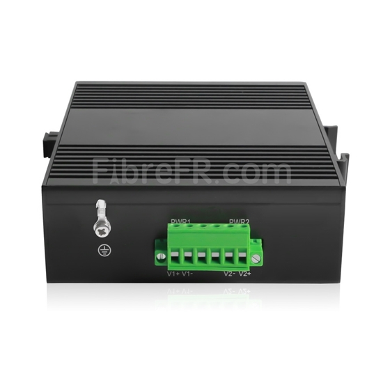 8 x 10/100/1000Base-T RJ45 ~ 1x switch/commutateur POE non géré 1000Base-X  SFP SC, fibre unique, 1310nm/1550 nm 20km