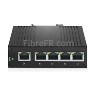 Mini 1x10/100/1000Base-T RJ45 vers 1x1000Base-X SFP Rainure SC Non géré Gigabit Ethernet Media Converter, Simplex, 1310nm/1550nm, 20km,Industrial