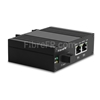 Image de Mini 4x10/100/1000Base-T RJ45 vers 1x1000Base-X SFP Rainure SC Non géré Gigabit Ethernet Media Converter, Simplex, 1310nm/1550nm, 20km, Industrial