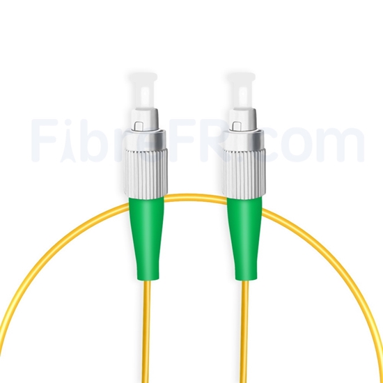 Image de 1M（3ft）1550nm FC APC Simplex Axe Lent PVC-3.0mm Monomode (OFNR) 3,0 mm Polarisation Maintenant le Câble de Raccordement à Fibre Optique