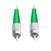 Image de 2M（7ft））1550nm FC APC Simplex Axe Lent PVC-3.0mm Monomode (OFNR) 3,0 mm Polarisation Maintenant le Câble de Raccordement à Fibre Optique