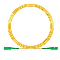 15M（49ft）1550nm SC APC Simplex Axe Lent PVC-3.0mm Monomode (OFNR) 3,0 mm Polarisation Maintenant le Câble de Raccordement à Fibre Optique