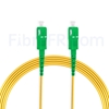 Image de 15M（49ft）1550nm SC APC Simplex Axe Lent PVC-3.0mm Monomode (OFNR) 3,0 mm Polarisation Maintenant le Câble de Raccordement à Fibre Optique