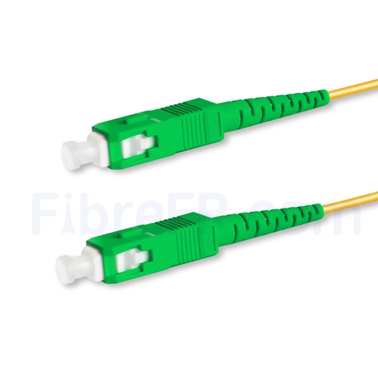 10M（33ft）1550nm FC APC Simplex Axe Lent PVC-3.0mm Monomode (OFNR) 3,0 mm  Polarisation Maintenant le Câble de Raccordement à Fibre Optique