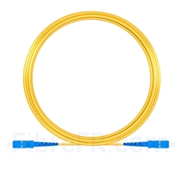 15M（49ft）1550nm SC UPC Simplex Axe Lent PVC-3.0mm Monomode (OFNR) 3,0 mm Polarisation Maintenant le Câble de Raccordement à Fibre Optique