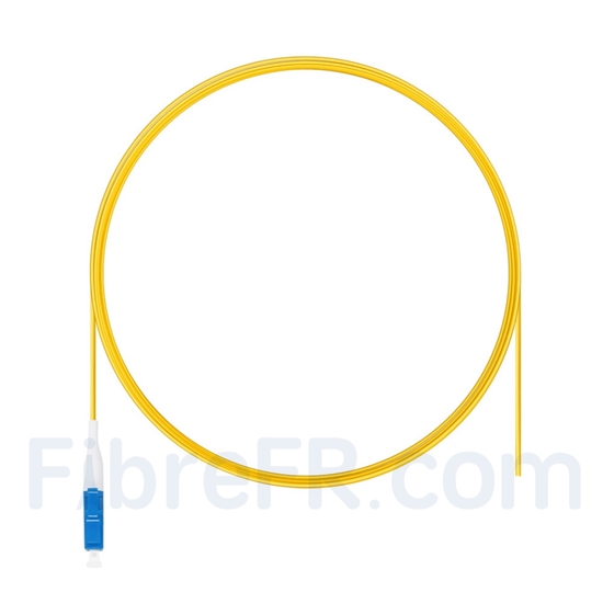 Image de 2m Pigtail à Fibre Optique LC UPC Simplex OS2 Monomode PVC (OFNR) 0,9mm