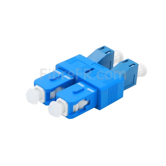 1ft – Câble adaptateur fibre optique LC à SC multimode duplex OM3 50/125um,  câble adaptateur fibre optique LC mâle à SC femelle