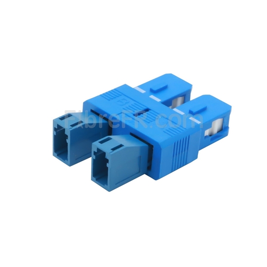 ECSiNG Adaptateur Fibre Optique Monomode 9/125 SM SC Mâle vers LC Femelle  Convertisseur Fibre Optique Hybride pour Réseau Ethernet et Équipement de