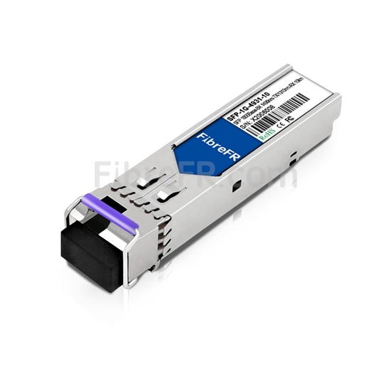 Image de Raptor Networks OPT-SFP-BIDI-R Compatible 1000Base-BX SFP Module Optique 1490nm-TX/1310nm-RX 10km SMF(LC Single) DOM