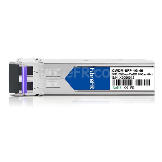 Image de Fujitsu FC9686MSC7 Compatible 1000Base-CWDM SFP Module Optique 1490nm 40km SMF(LC Duplex) DOM