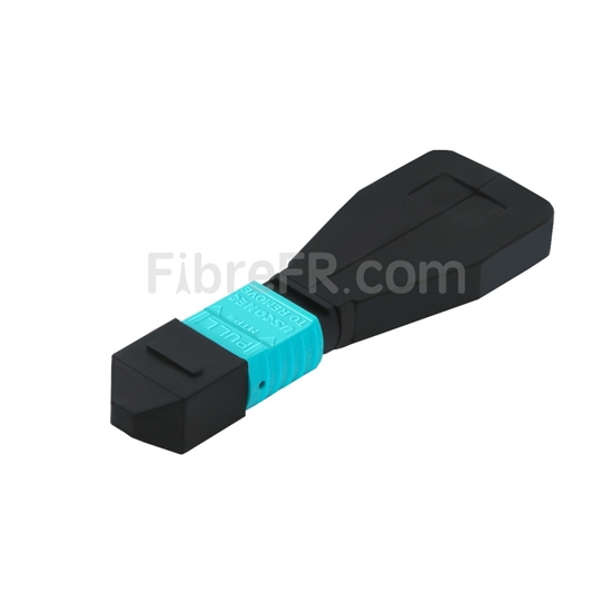 Image de Module Loopback à Fibre Optique Multimode 12-Fibres MTP®/MPO Femelle Type 1 OM4 50/125