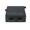 Image de Cassette MTP® FHD avec 24 Fibres OM4 Multimode, 2x MTP®-12 vers 12x LC Duplex, Type A