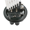 Image de Dôme Splitter PLC de Protection d'Épissures par Fusion à Fibre Optique, 144 Fibres GJS-M5JF, 5 Entrées